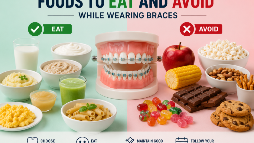 Foods to Eat and Avoid While Wearing Braces