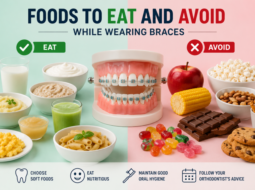 Foods to Eat and Avoid While Wearing Braces